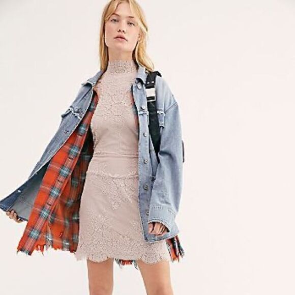 ✨ FREE PEOPLE Harper High Neck Halter Lace Dress✨ - Picture 2 of 14